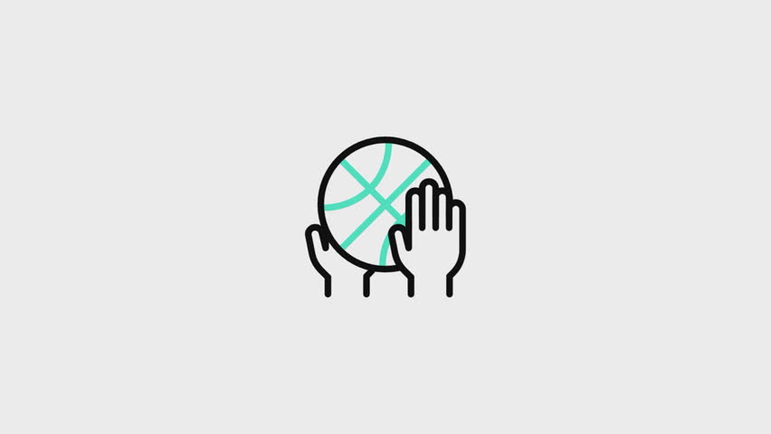 Basketball Animated Icon V4. This video features a captivating animation of an icon designed to enhance your projects.
