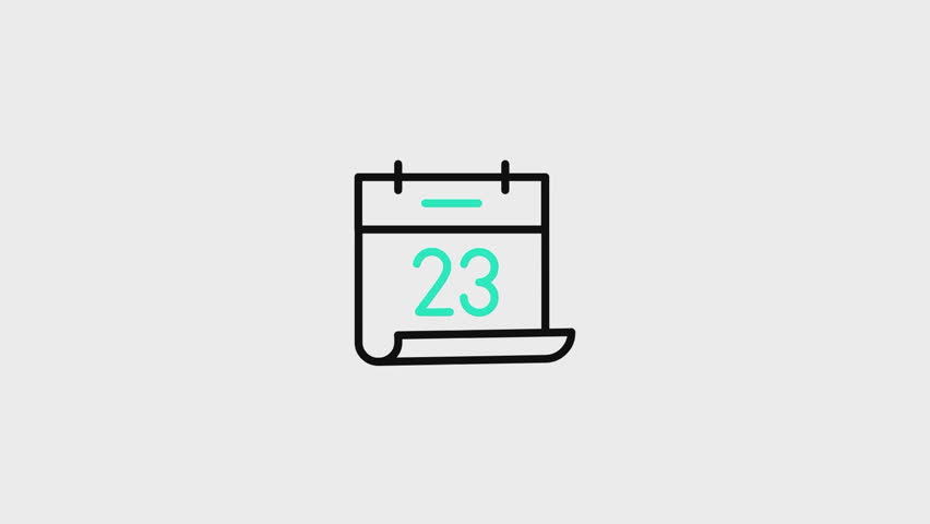 Calendar Animated Icon V26. This video features a captivating animation of an icon designed to enhance your projects.