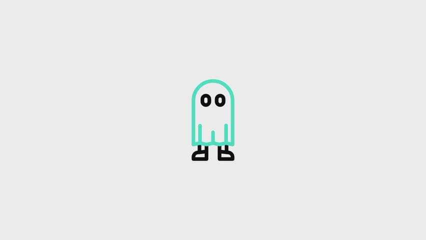 Ghost Animated Icon. This video features a captivating animation of an icon designed to enhance your projects.