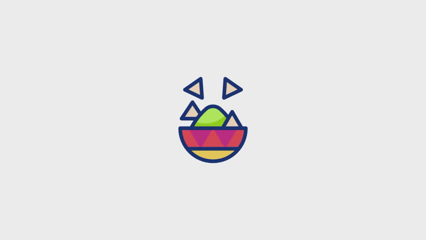 Nachos Animated Icon. This video features a captivating animation of an icon designed to enhance your projects.