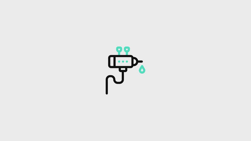 Tattoo Machine Animated Icon. This video features a captivating animation of an icon designed to enhance your projects.