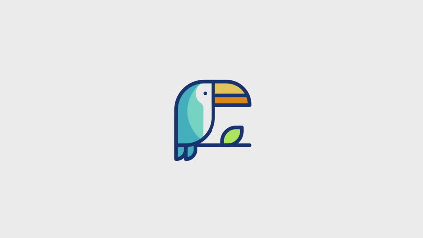 Toucan Animated Icon. This video features a captivating animation of an icon designed to enhance your projects.