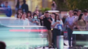 Many asian pedestrian wait traffic light cross busy road time lapse. Crowded city street rush hour China. Lot chinese people hurry up. High speed transport move timelapse. Cars drive urban crossroad. - Powered by Shutterstock - Get 15% off with code: PIKWIZARD15