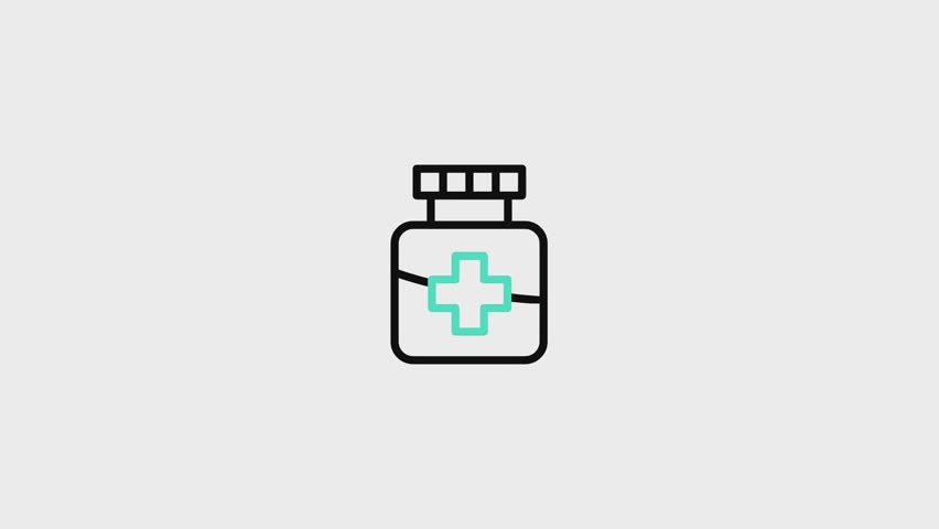 Medicine Animated Icon. This video features a captivating animation of an icon designed to enhance your projects.