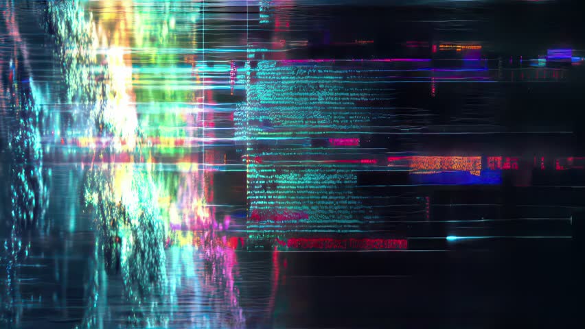 Experimental glitch loop with flickering neon colors, pixel distortion, and sci-fi overlays. Ideal for edgy visual projects and music content.