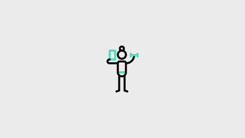 Selfie Animated Icon. This video features a captivating animation of an icon designed to enhance your projects.