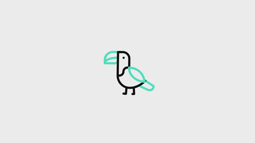 Toucan Animated Icon. This video features a captivating animation of an icon designed to enhance your projects.