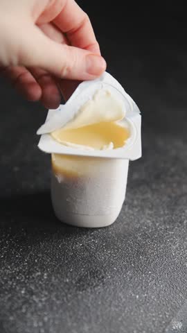 Yogurt fermented milk fresh tasty natural product tasty fresh gourmet food background on table rustic food top view copy space