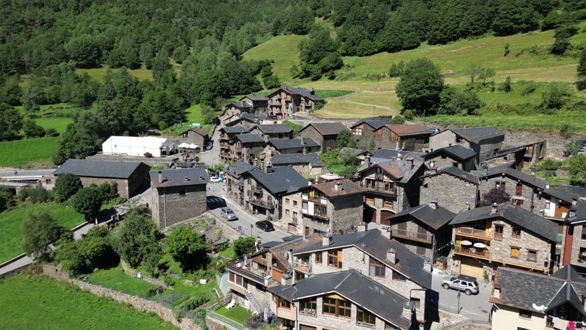 Drone footage of Andorran village hidden in the Pyrenees