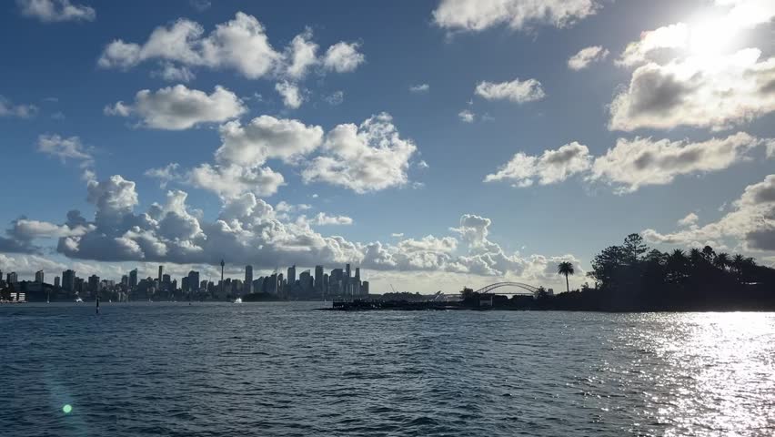 Sydney view from the north from water