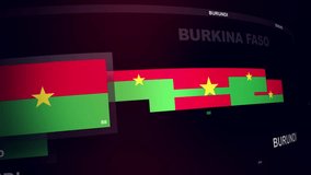 Burkina Faso Flag World News Intro - Powered by Shutterstock - Get 15% off with code: PIKWIZARD15
