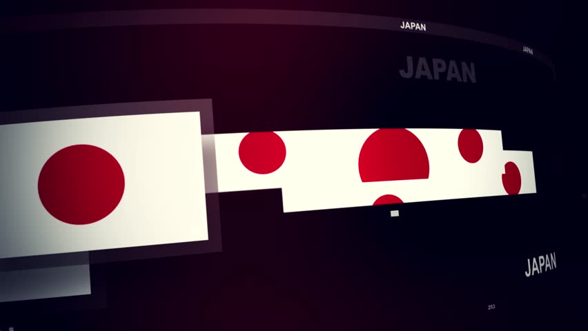 Japan Flag World News Intro