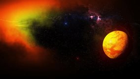 Celestial Body Emerging from Nebula Cosmic Dust Clouds - Powered by Shutterstock - Get 15% off with code: PIKWIZARD15