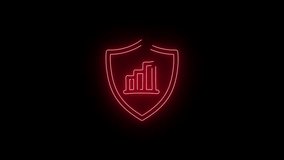 Secure Growth Shield Icon with Bar Graph Business Success Financial Security - Powered by Shutterstock - Get 15% off with code: PIKWIZARD15