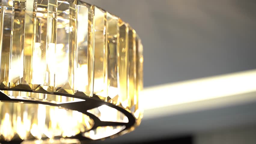 Soft Ethereal Glow: Chandelier Sparkle.