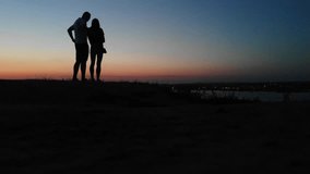 Silhouette of a Couple in Love at Sunset - Powered by Shutterstock - Get 15% off with code: PIKWIZARD15