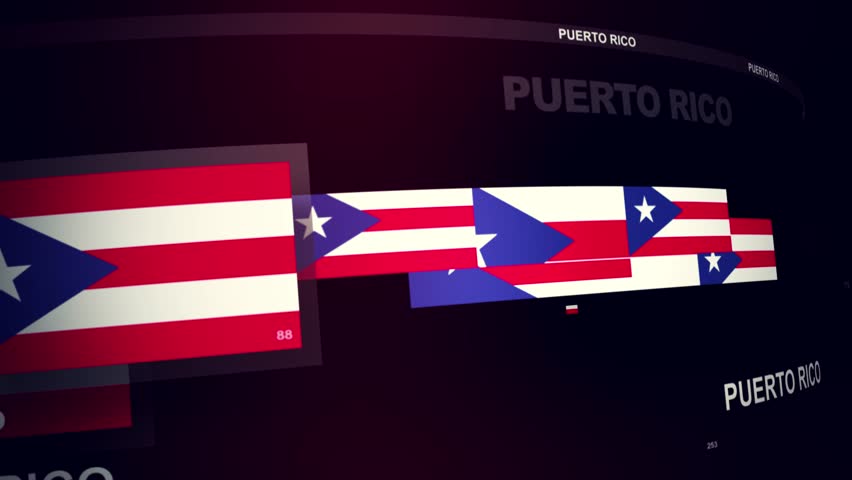 Puerto Rico Flag World News Intro