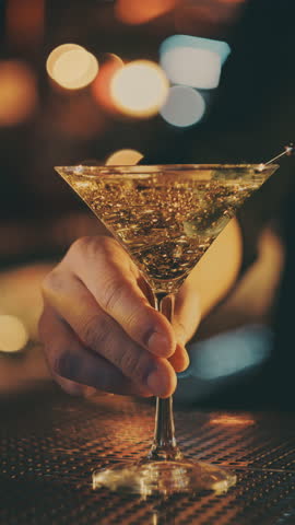 Delicious cocktail at the bar