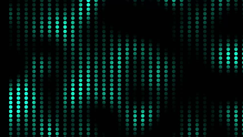 Abstract dotted background with pop cartoon comic motion pattern. Black green colors animation. Seamless loop overlay