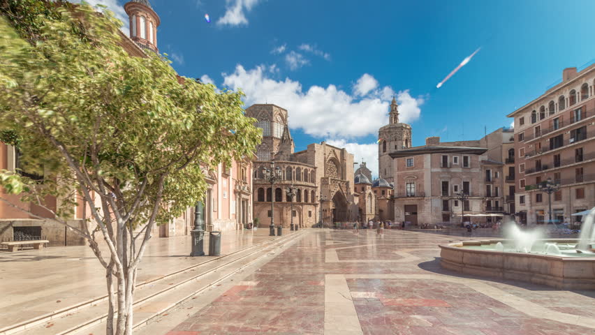 Panoramic timelapse hyperlapse of Valencia