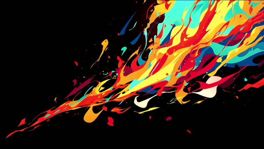 Stylized 2D anime visual effect with a comic book feel. Designed for use in music videos, motion design and futuristic edits.