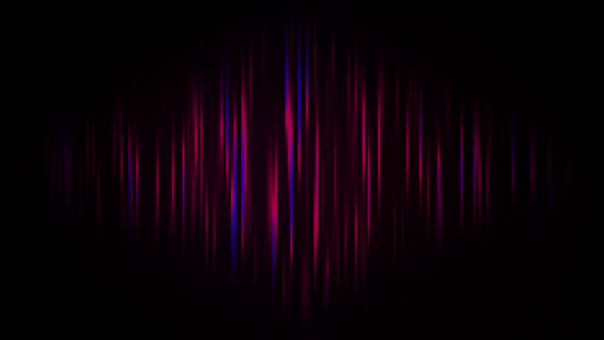Glowing pink neon blue vertical lines on black background. Abstract geometric animation of vertical stripes