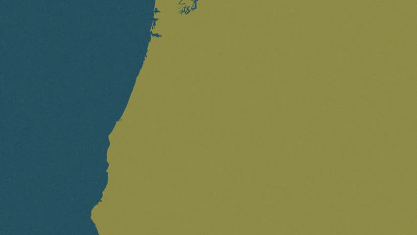 Oregon region, United States, extruded. Pattern map