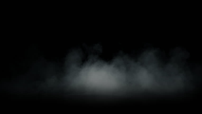 Super Slow Motion Shot of Atmospheric Smoke Slowly Floating on Black Background at 1000fps.