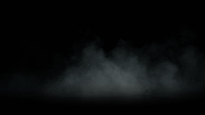 Super Slow Motion Shot of Atmospheric Smoke Slowly Floating on Black Background at 1000fps.