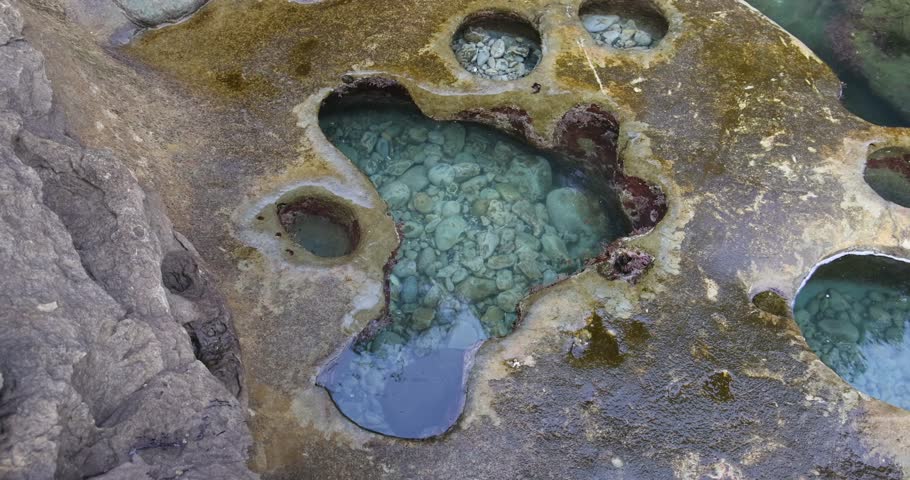 Clear Tide Pools on the Rocky Coast of Vancouver Island, British Columbia