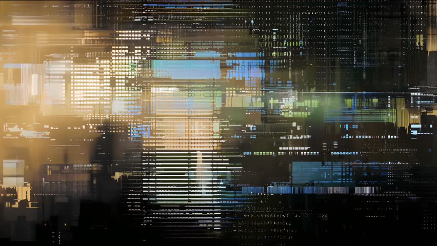 Flickering glitch loop with tech interference and VHS-style visual errors. A seamless background for hacking scenes or cyberpunk edits.