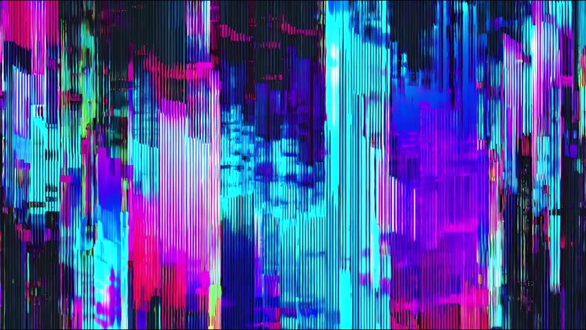 Retro pixel-art glitch loop with corrupted visuals, static noise and flickering effects. Great for sci-fi intros and broken tech aesthetics.