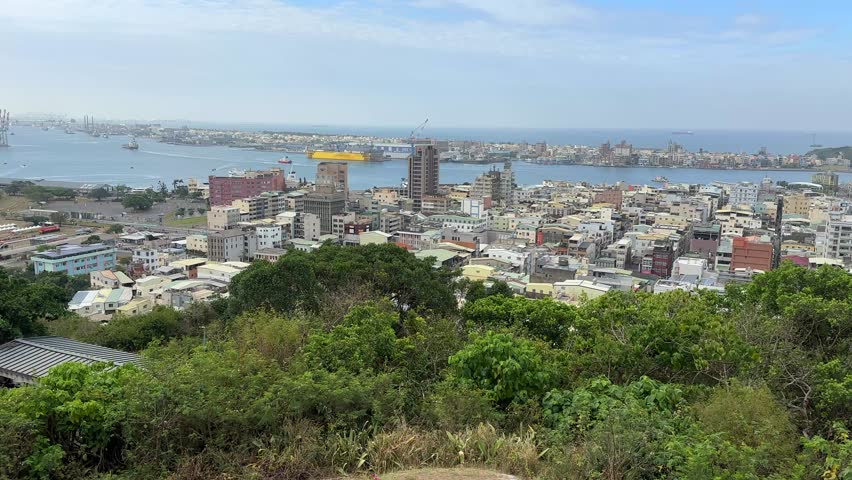 Kaohsiung city taiwan view of the city port skyline taiwanese asian skyline buildings