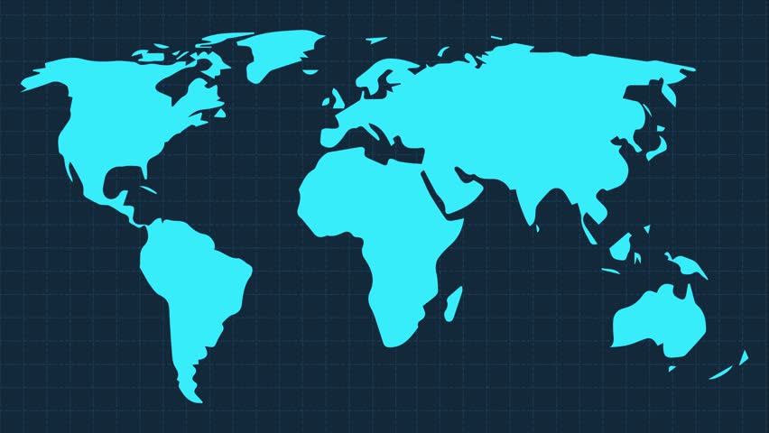 London to Madrid International traveling concept 4k animation with world map and plane following the flight path. Travel, flags, location