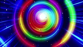 Colorful Neon Vortex Tunnel Background | Psychedelic Light Spiral Art - Powered by Shutterstock - Get 15% off with code: PIKWIZARD15