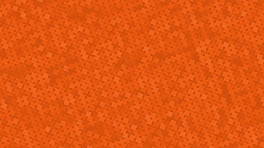 Vibrant Orange Pixel Mosaic Background