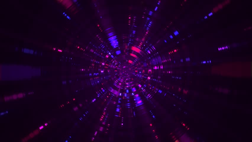 Shiny glittering neon disco lights background with glowing rippling light beams effect. Suitable as a party or music background. Dynamic full HD and looping animation.