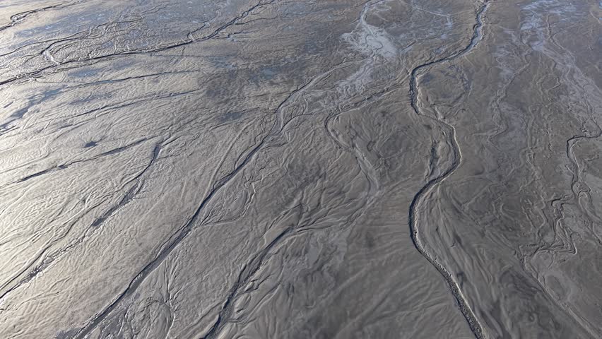 Drone scenic footage of the nature pollution and water contamination of the copper mine exploitation in Geamana, near Rosia Montana, Romania, Europe