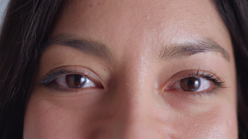 A close-up of a woman