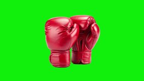 red boxing gloves green screen or chroma key animation - Powered by Shutterstock - Get 15% off with code: PIKWIZARD15