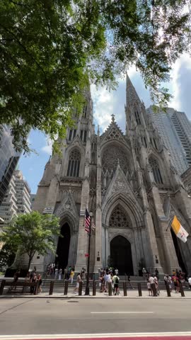 St. Patricks Cathedral in NYC features stunning Gothic architecture, highlighting rich culture