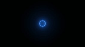 abstract futuristic neon background animation of dark 3d rings wave motion with glowing blue color lights, 4k seamless corporate background loop . neon circle looping.	 - Powered by Shutterstock - Get 15% off with code: PIKWIZARD15