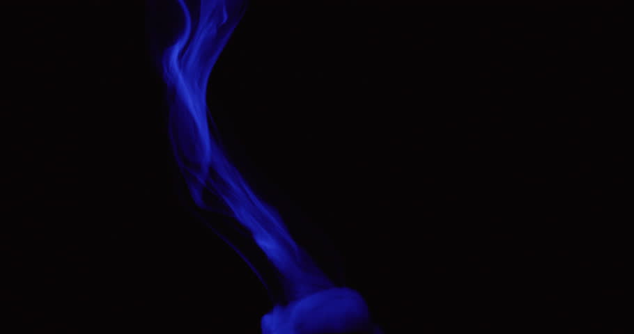 Blu colored smoke haze effect.