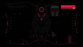 Alien spaceship Screen. Universal HUD, UI Graphic Elements. Sci Futuristic User interface. Digital Data Flow Calculations. IT Technology on Virtual Screen. - Powered by Shutterstock - Get 15% off with code: PIKWIZARD15