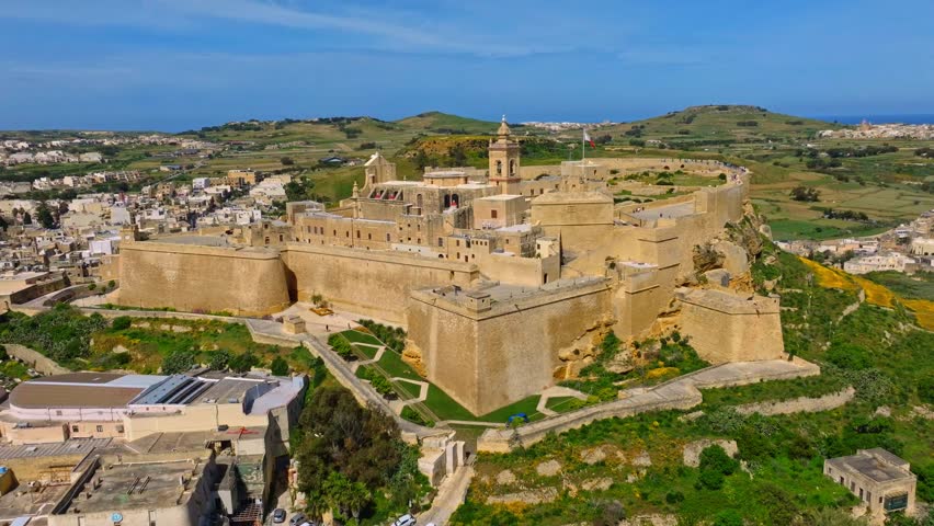 The Cittadella, is the citadel of Victoria on the island of Gozo, Malta island