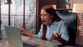 Caucasian worried hoping anxiety business woman businesswoman female girl worker in office looking laptop upset failure cryptocurrency bitcoin trader financial market lost upset money fail sad betting - Powered by Shutterstock - Get 15% off with code: PIKWIZARD15