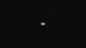 Dollar counter animation 4k video. Number, count, dollar counting, business, growth, profit, counter, 0 to 180000$, number counting from 0 to 180k animation video in black background. - Powered by Shutterstock - Get 15% off with code: PIKWIZARD15