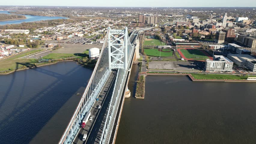 Ben Franklin Bridge and Philadelphia
