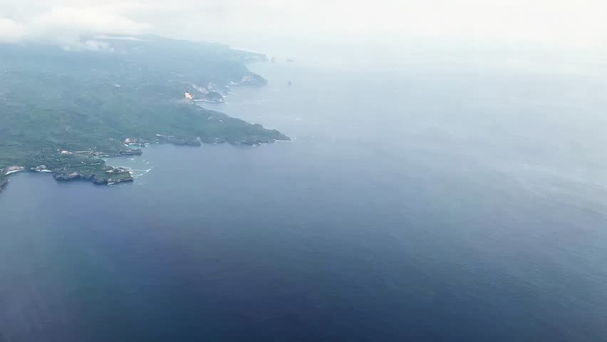 the beauty of hawaii island seen from the sky. photo shoot hawaii island during the day