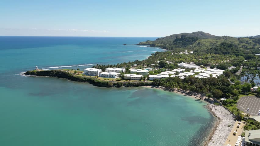 Aerial view of Amber Cove, Dominican Republic